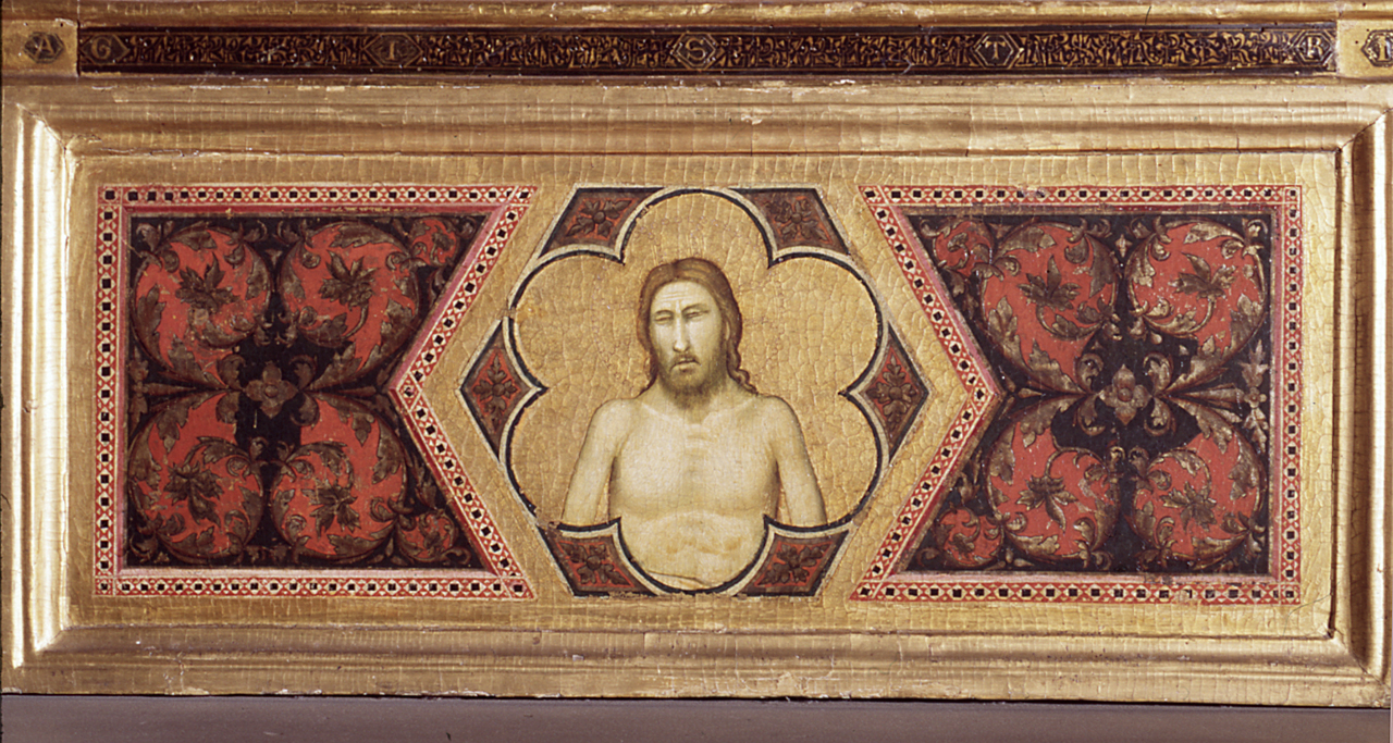 Cristo in pietà, busti di Santi (predella) di Giotto (e aiuti), Gaddi Taddeo (secondo quarto sec. XIV, sec. XIV, sec. XV) 