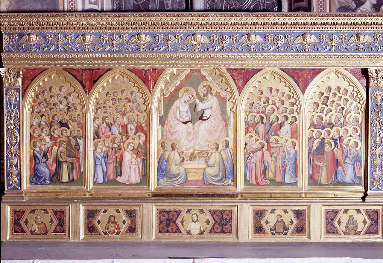 coro di Santi (scomparto di polittico, serie) di Giotto (e aiuti), Gaddi Taddeo (secondo quarto sec. XIV, sec. XIV, sec. XV)