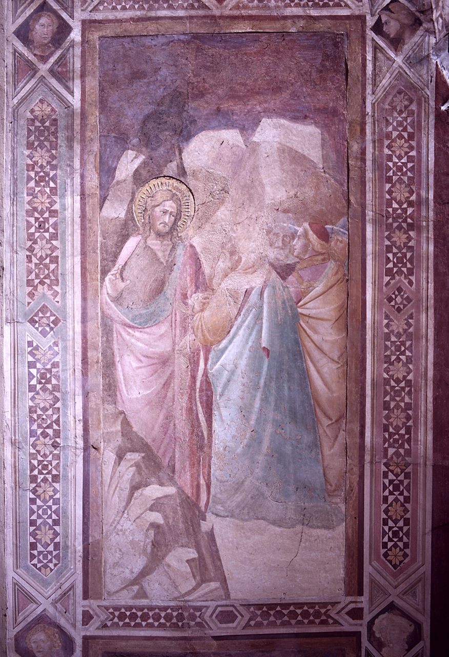 San Giovanni Battista predica nel deserto (dipinto) di Gaddi Agnolo (e aiuti) (sec. XIV)