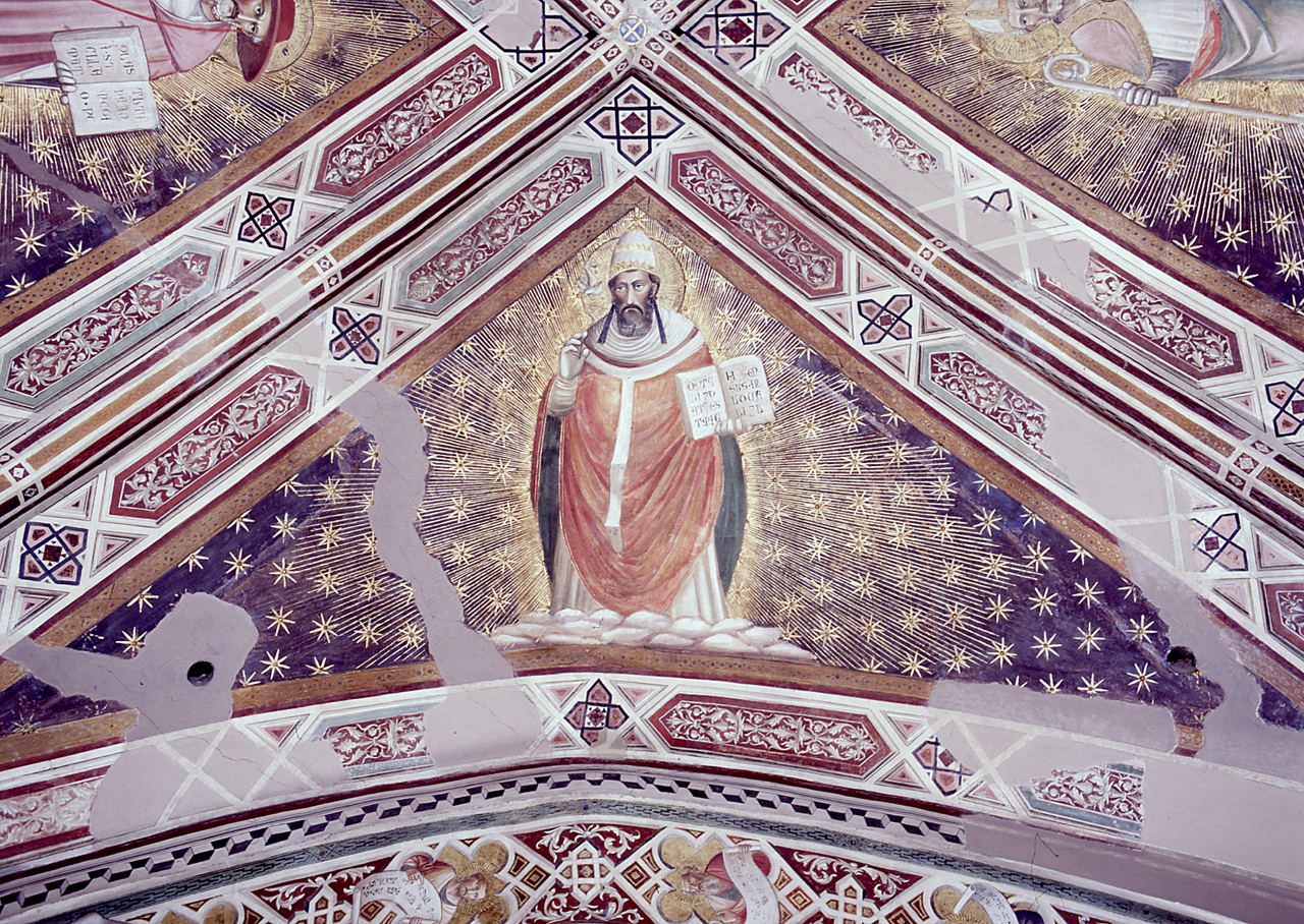 San Gregorio Magno (dipinto) di Gaddi Agnolo (e aiuti) (sec. XIV)