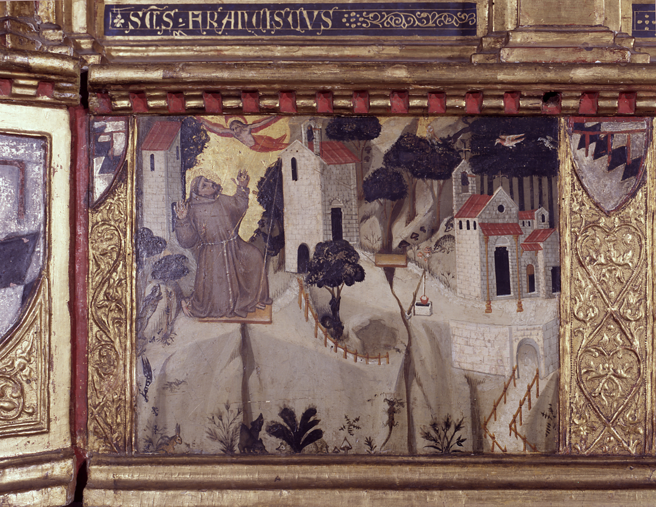 San Francesco d'Assisi riceve le stimmate (scomparto di predella) di Giovanni del Biondo (sec. XIV)