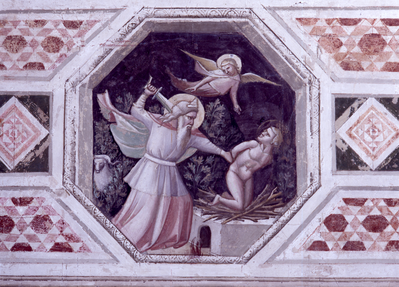 sacrificio di Isacco (dipinto) di Gerini Niccolò di Pietro (fine/inizio secc. XIV/ XV)