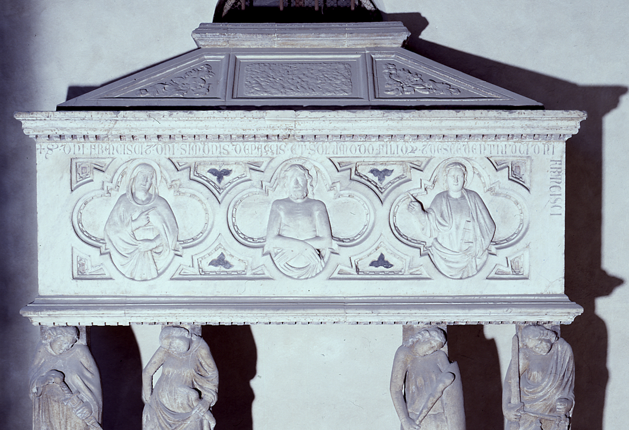 Cristo in pietà (sarcofago) di Tino di Camaino (sec. XIV)