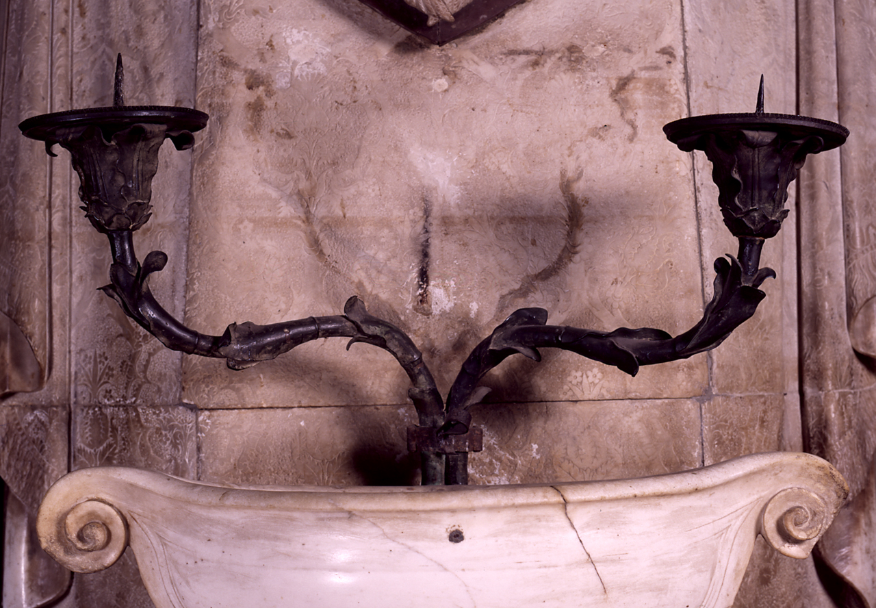 candeliere da parete di chiesa - manifattura fiorentina (sec. XV)