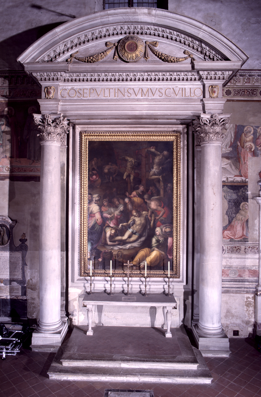 altare di Vasari Giorgio, Francesco da Sangallo detto Margotta - bottega fiorentina (sec. XVI)