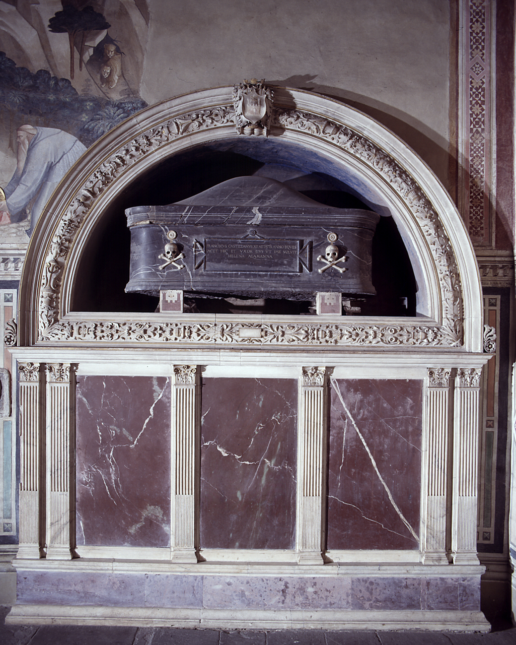 monumento funebre - bottega toscana (sec. XVI)