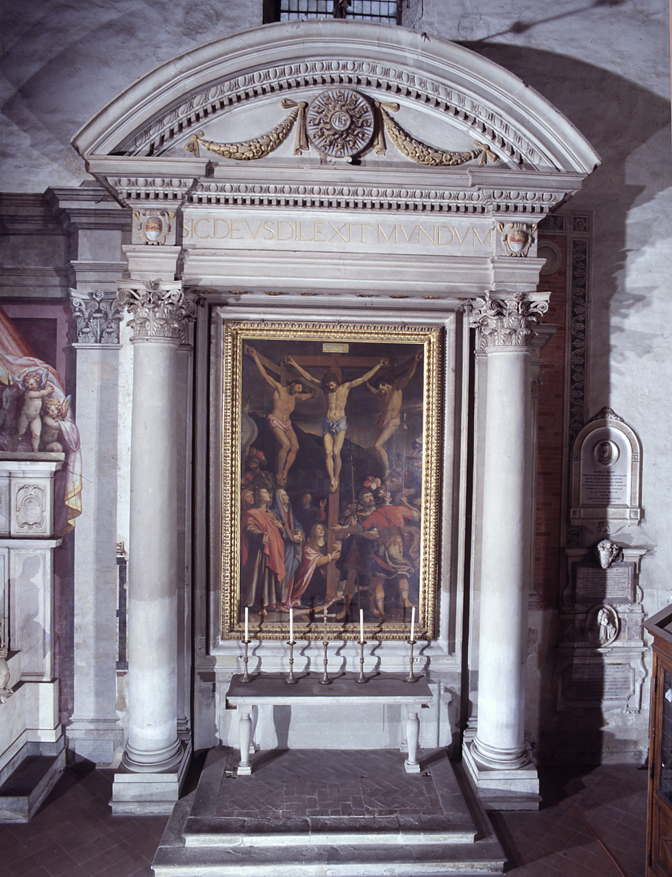 altare di Vasari Giorgio, Francesco da Sangallo detto Margotta - bottega fiorentina (sec. XVI)