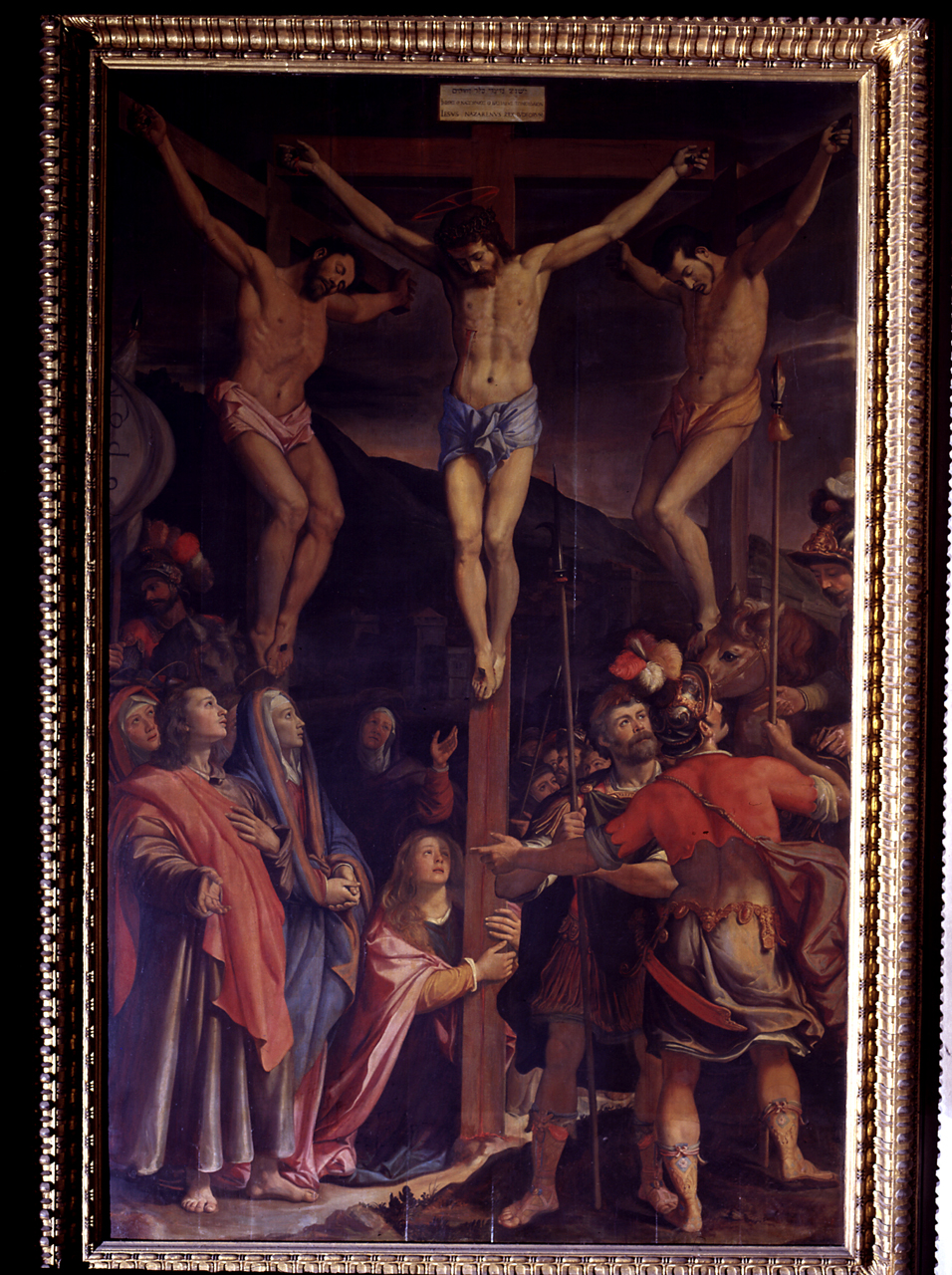 crocifissione di Cristo (dipinto) di Santi di Tito (sec. XVI)