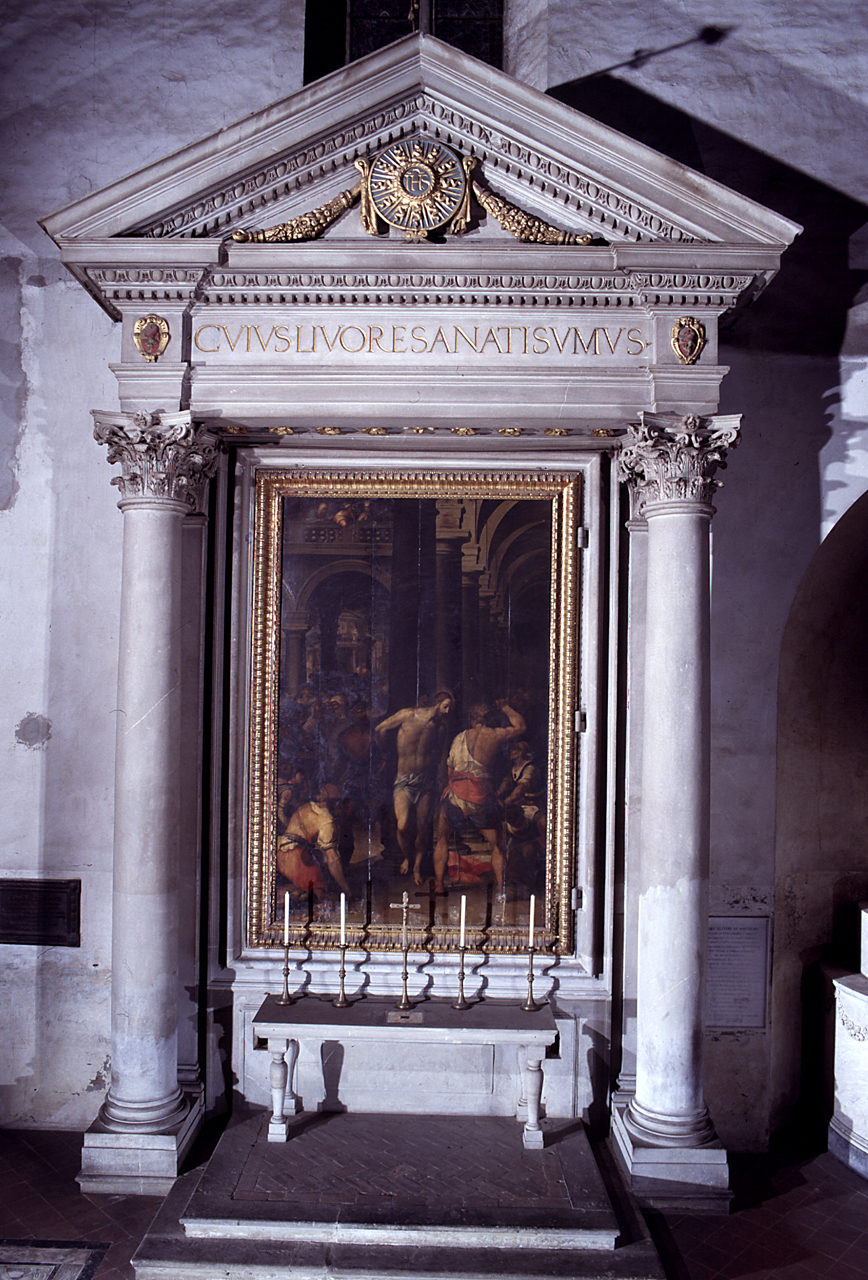 altare di Vasari Giorgio, Francesco da Sangallo detto Margotta - bottega fiorentina (sec. XVI)