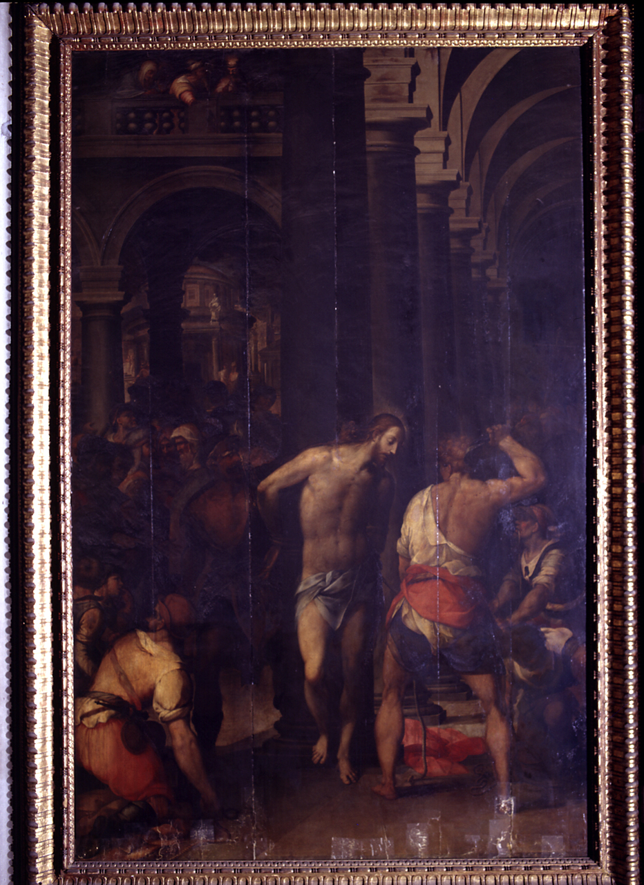 flagellazione di Cristo (dipinto) di Fei Alessandro detto Alessandro del Barbiere (sec. XVI)