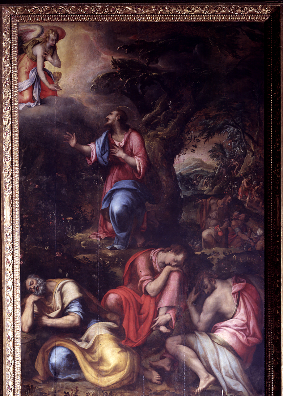 orazione di Cristo nell'orto di Getsemani (dipinto) di Cini Andrea detto Andrea del Minga (sec. XVI)