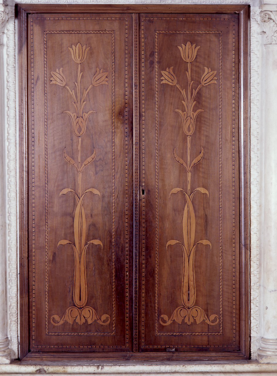 motivo decorativo vegetale (sportello) - manifattura fiorentina (sec. XIX)