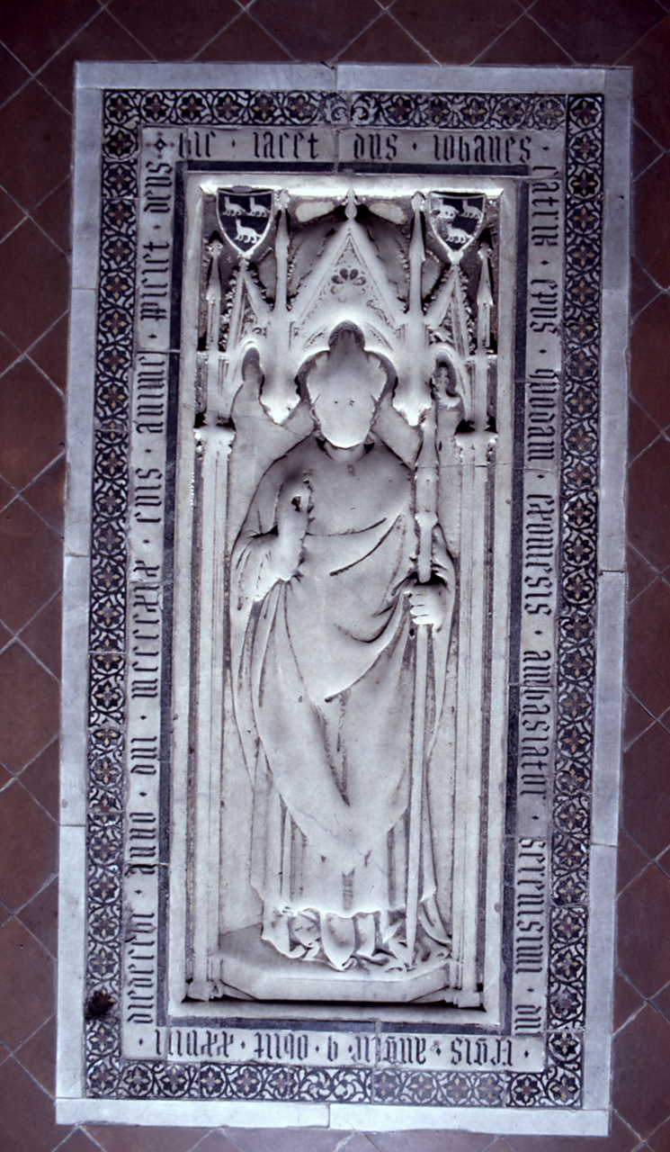 ritratto del vescovo Giovanni Catrik (lastra tombale) di Ghiberti Lorenzo (?) (sec. XV)