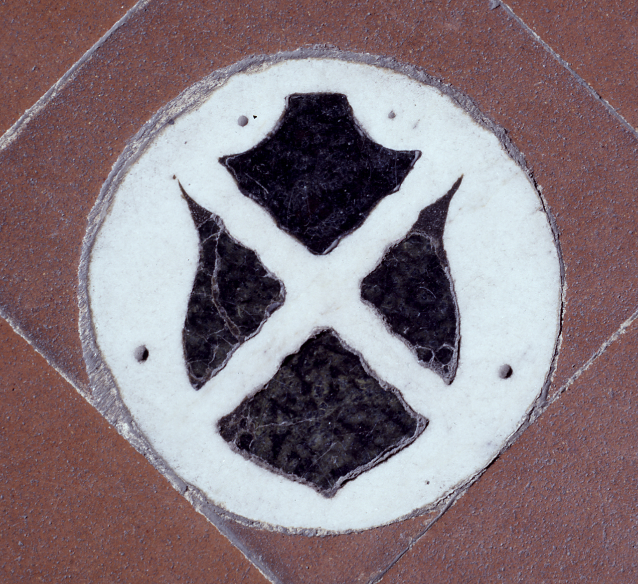 stemma gentilizio della famiglia Alberti (lastra tombale, serie) - bottega fiorentina (sec. XV)