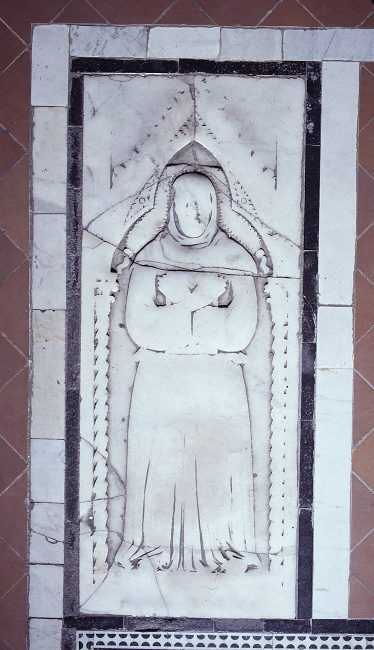 ritratto di Maestro Francesco (lastra tombale) - bottega fiorentina (sec. XV)