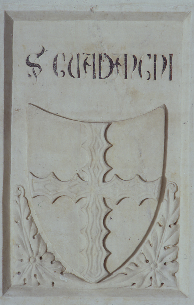 stemma gentilizio della famiglia Guadagni (lapide tombale) - bottega fiorentina (sec. XIV)