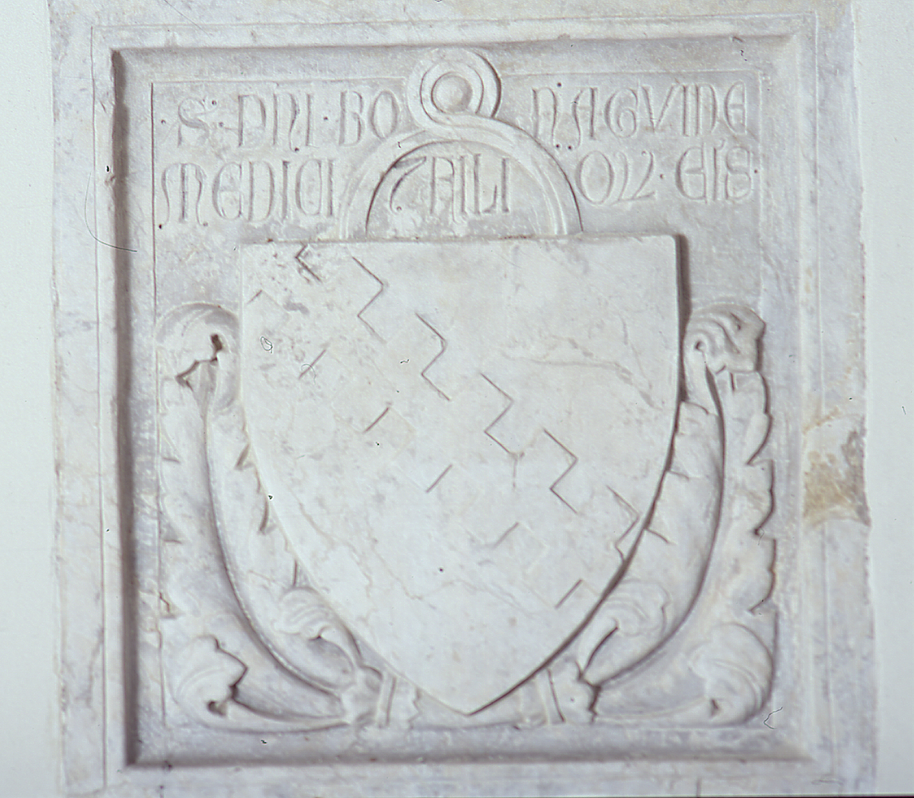 stemma gentilizio della famiglia Asini (lapide tombale) - bottega fiorentina (sec. XIV)