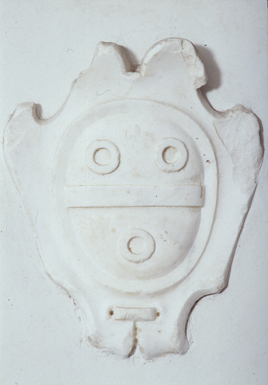 stemma gentilizio della famiglia Mellini (?) (rilievo) - bottega fiorentina (secc. XVI/ XVII)