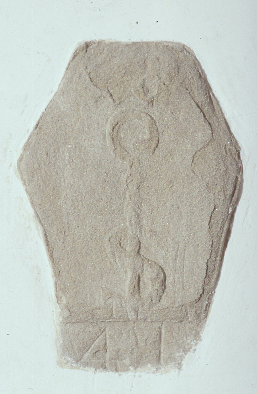 stemma gentilizio (?) (lapide tombale) - bottega fiorentina (secc. XIV/ XV)