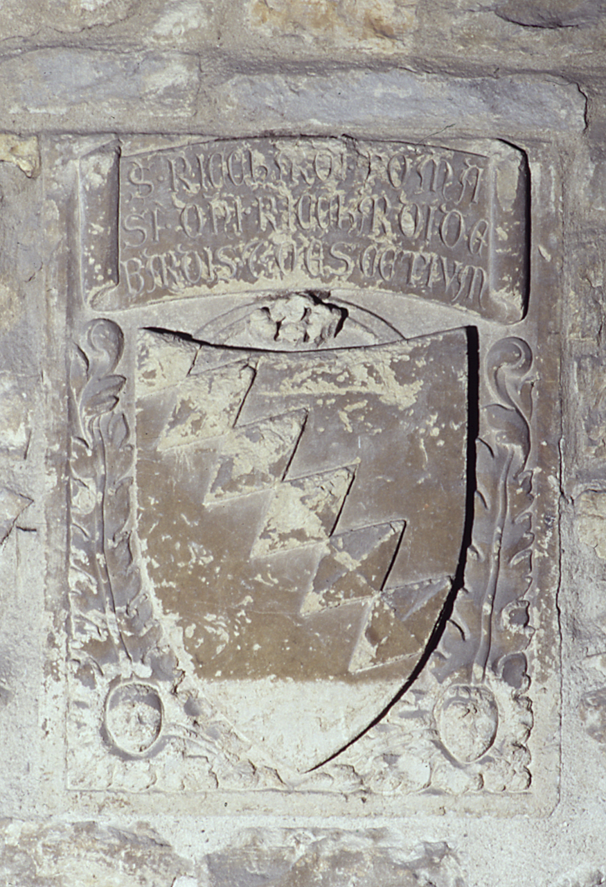 stemma gentilizio della famiglia Bardi (lapide tombale) - bottega fiorentina (sec. XIV)