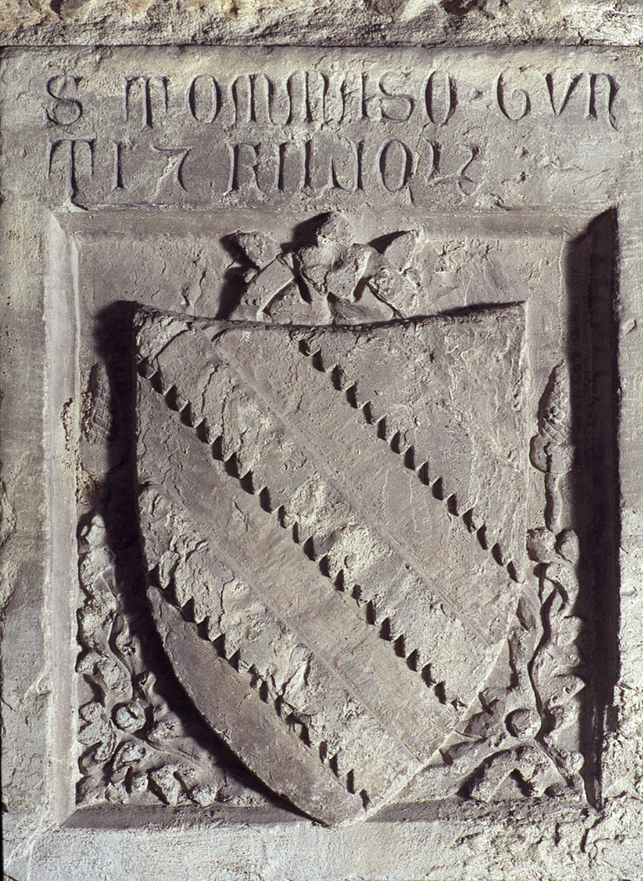 stemma gentilizio della famiglia Giunti (lapide tombale) - bottega fiorentina (sec. XIV)