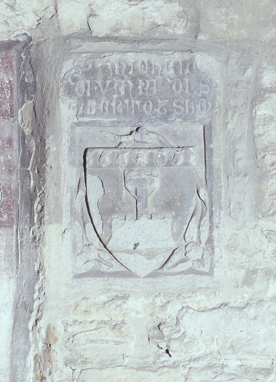 stemma gentilizio della famiglia Castellani (lapide tombale) - bottega fiorentina (sec. XIV)