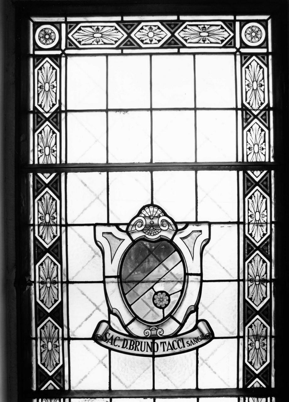 stemma gentilizio della famiglia Tacci (vetrata, insieme) - manifattura toscana (sec. XX)