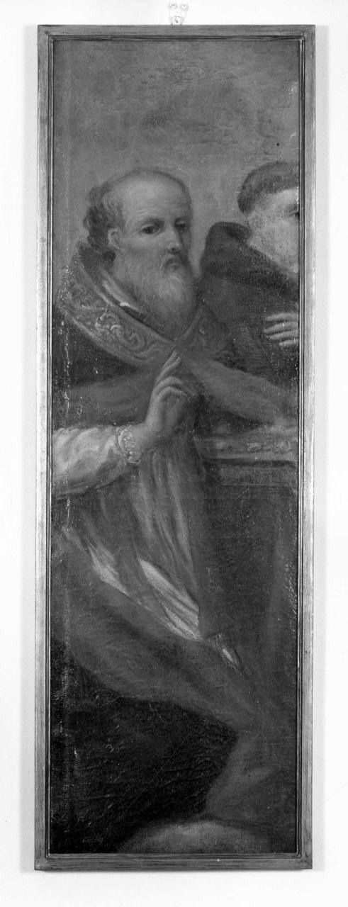 San Martino, San Francesco d'Assisi, Santa Caterina da Siena e Santa Caterina d'Alessandria (dipinto, frammento) - ambito fiorentino (fine/inizio secc. XVI/ XVII)