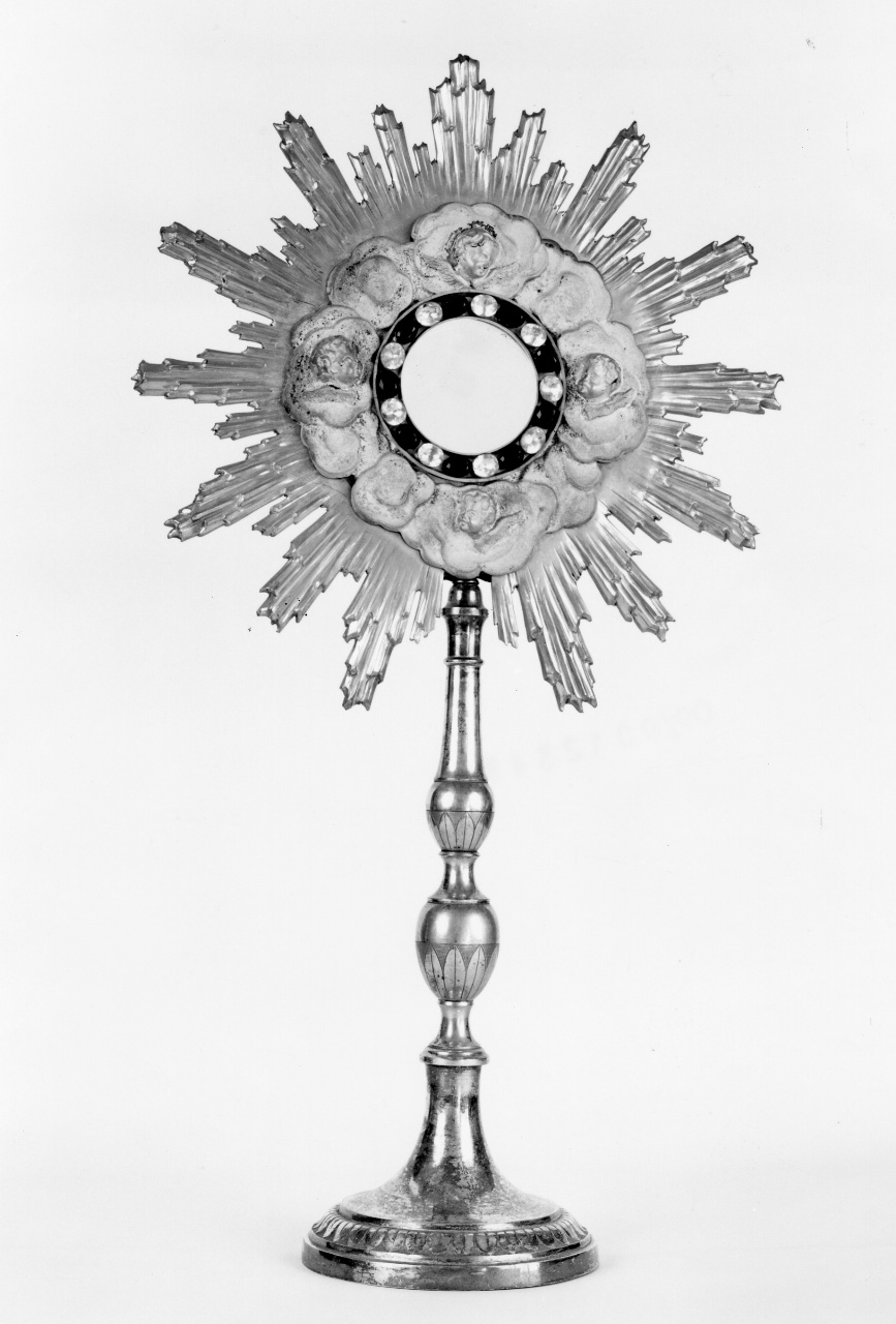 ostensorio - a raggiera - bottega toscana (inizio sec. XIX)