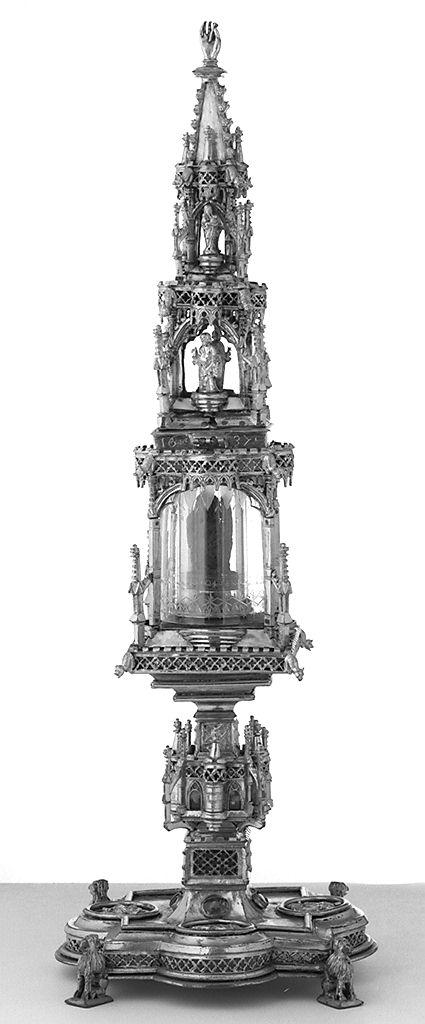 reliquiario architettonico - bottega fiorentina (sec. XVII)
