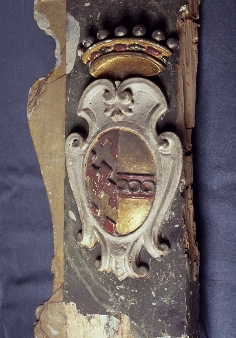 stemma gentilizio di Maria Maddalena Strozzi Salviati (rilievo, frammento) - manifattura fiorentina (sec. XVII)