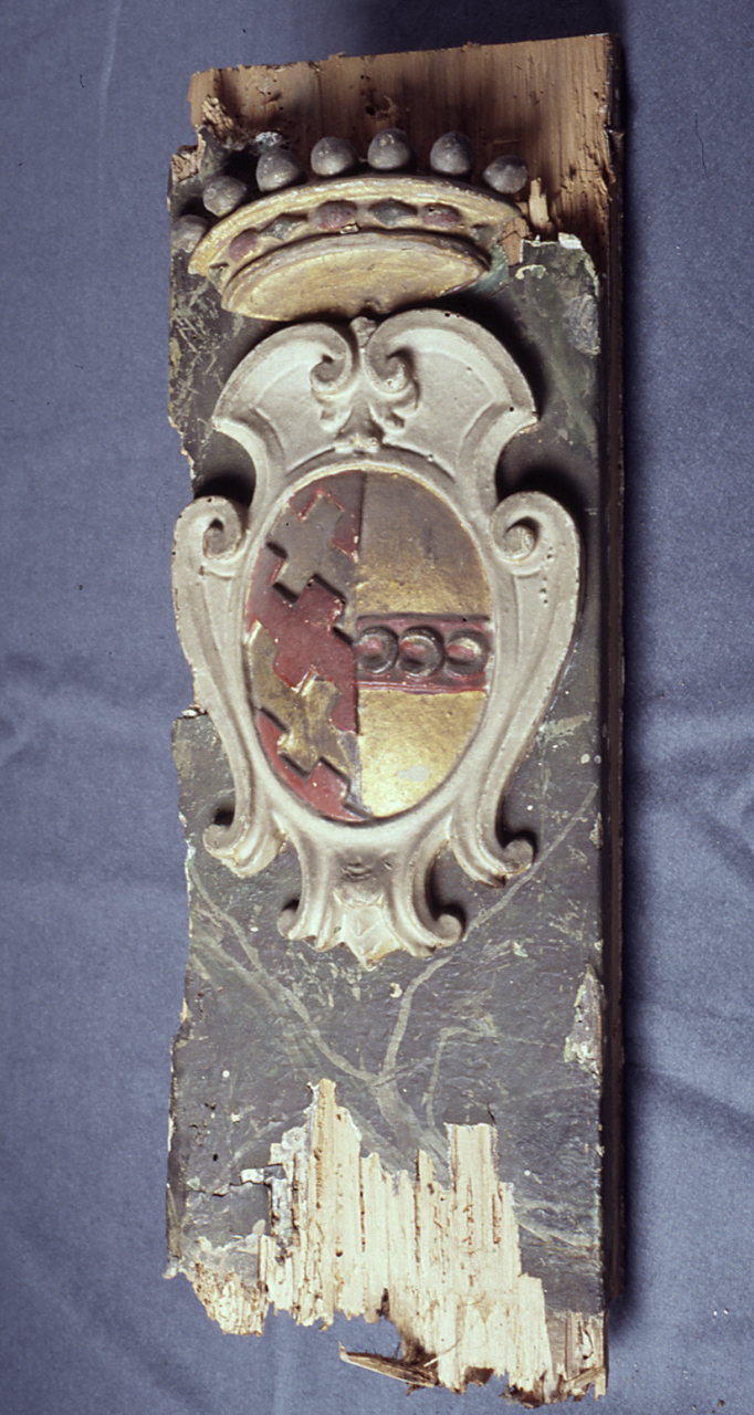 stemma gentilizio di Maria Maddalena Strozzi Salviati (rilievo, frammento) - manifattura fiorentina (sec. XVII)