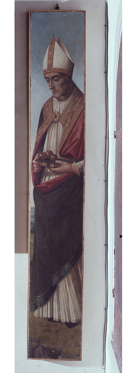 San Nicola di Bari (dipinto) di Bugiardini Giuliano (secc. XV/ XVI)