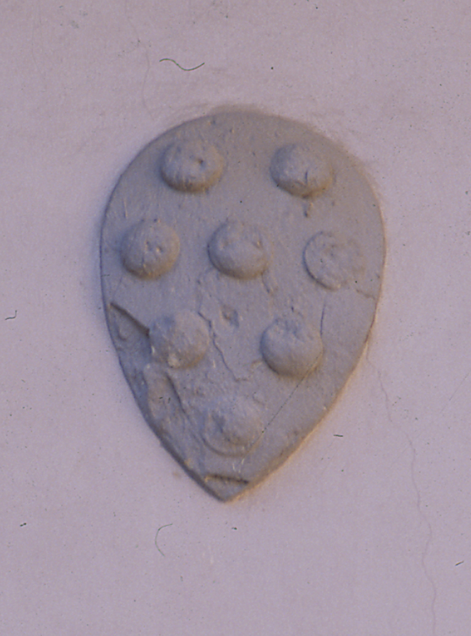 stemma gentilizio della famiglia Medici (rilievo, serie) di Michelozzi Michelozzo (cerchia) (sec. XV)