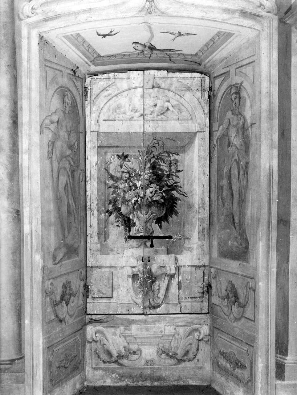 vaso con fiori (imposta di finestra, serie) di Dandini Pietro (bottega) (sec. XVII)
