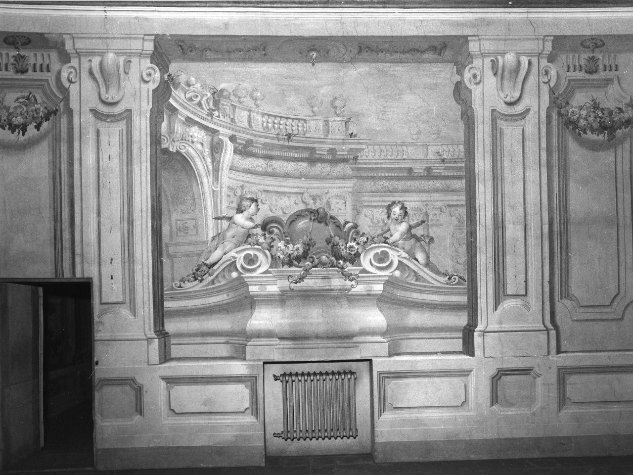 architettura illusionistica (dipinto) di Dandini Pietro (bottega) (fine sec. XVII)