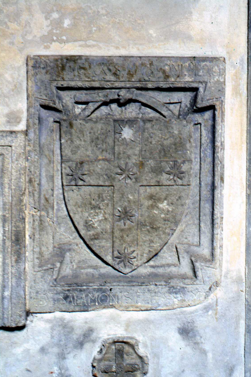 arme della famiglia Del Garbo (lapide tombale, frammento) - bottega fiorentina (sec. XIV)