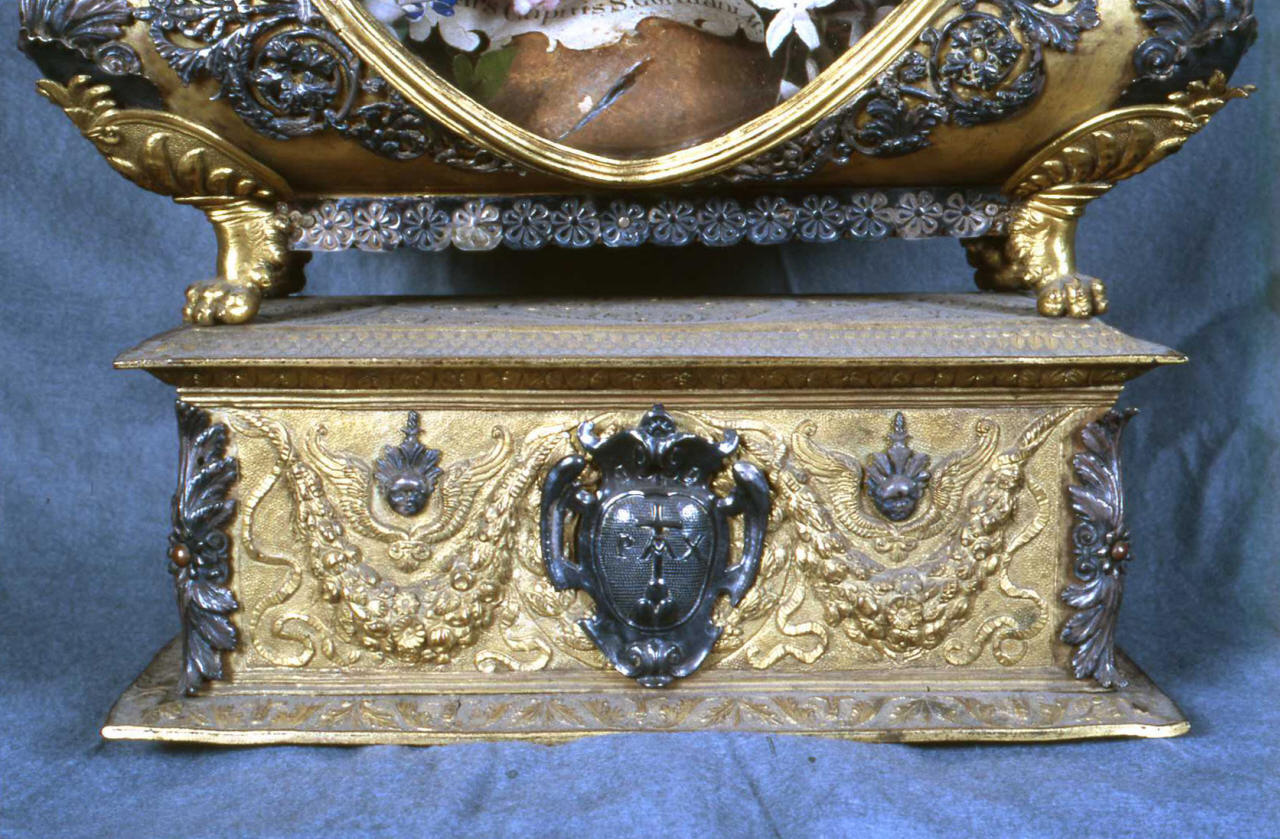 cherubini e motivi decorativi fitomorfi (base) di Antonio di Salvi (attribuito) - bottega fiorentina (fine, fine/inizio sec. XV, secc. XVII/ XVIII)