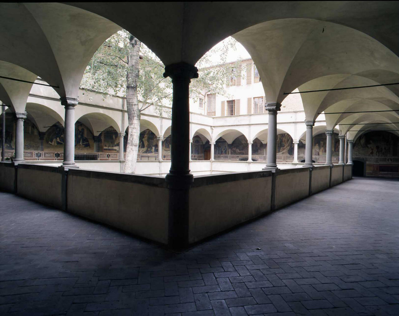 storie della vita di San Benedetto (dipinto, ciclo) di Maestro del Chiostro degli Aranci (attribuito), Allori Agnolo detto Bronzino (attribuito) (sec. XV, sec. XVI)