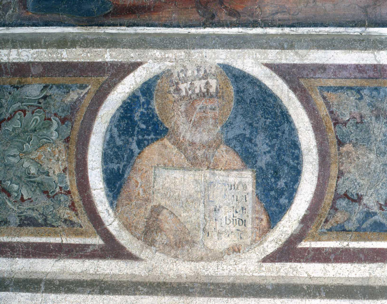 Santo papa (dipinto) di Maestro del Chiostro degli Aranci (attribuito) (sec. XV)