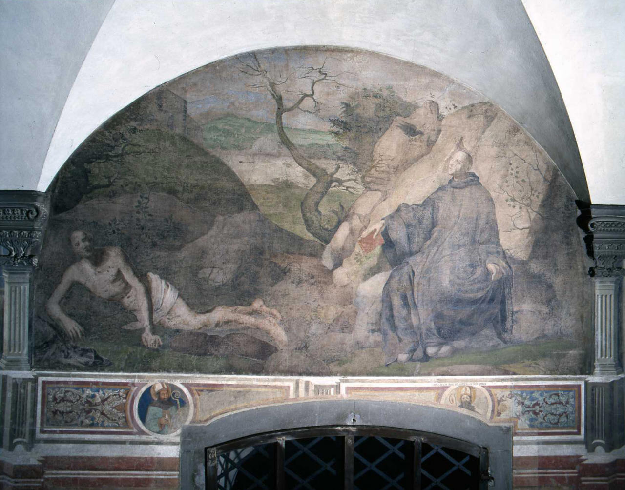 estasi di San Benedetto (dipinto) di Allori Agnolo detto Bronzino (attribuito) (sec. XVI)