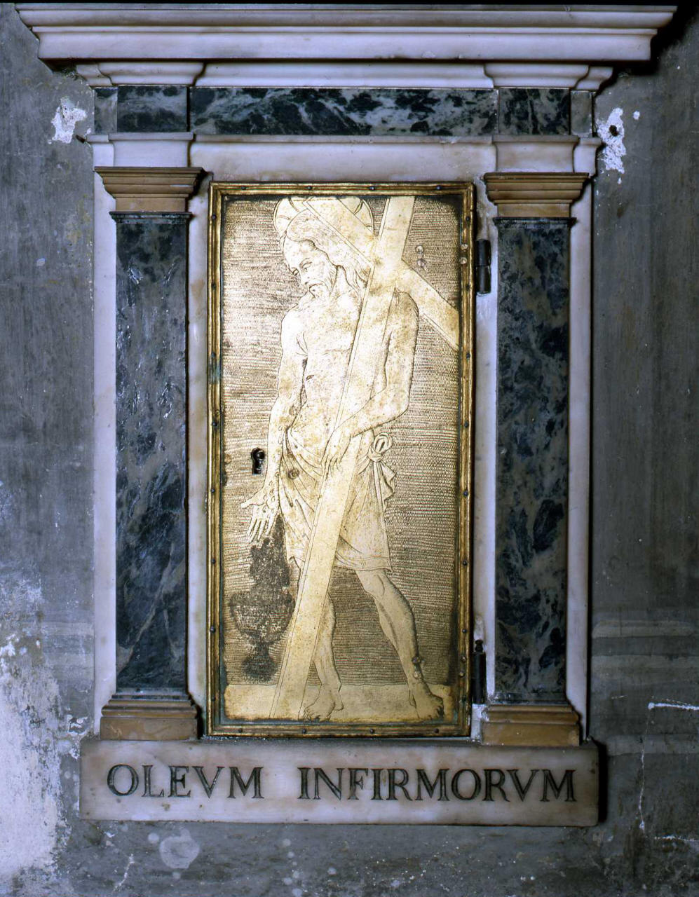 Cristo risorto (sportello di tabernacolo) - bottega fiorentina (sec. XV)