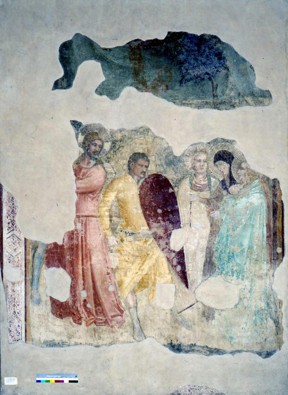 salita di Cristo al monte Calvario (dipinto, frammento) di Nardo di Cione (scuola) (terzo quarto sec. XIV)
