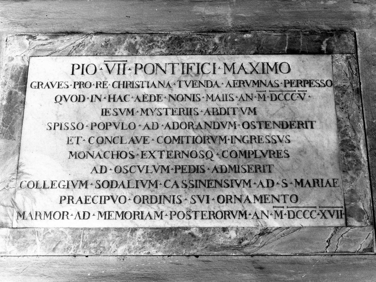 lapide commemorativa - bottega fiorentina (sec. XIX)