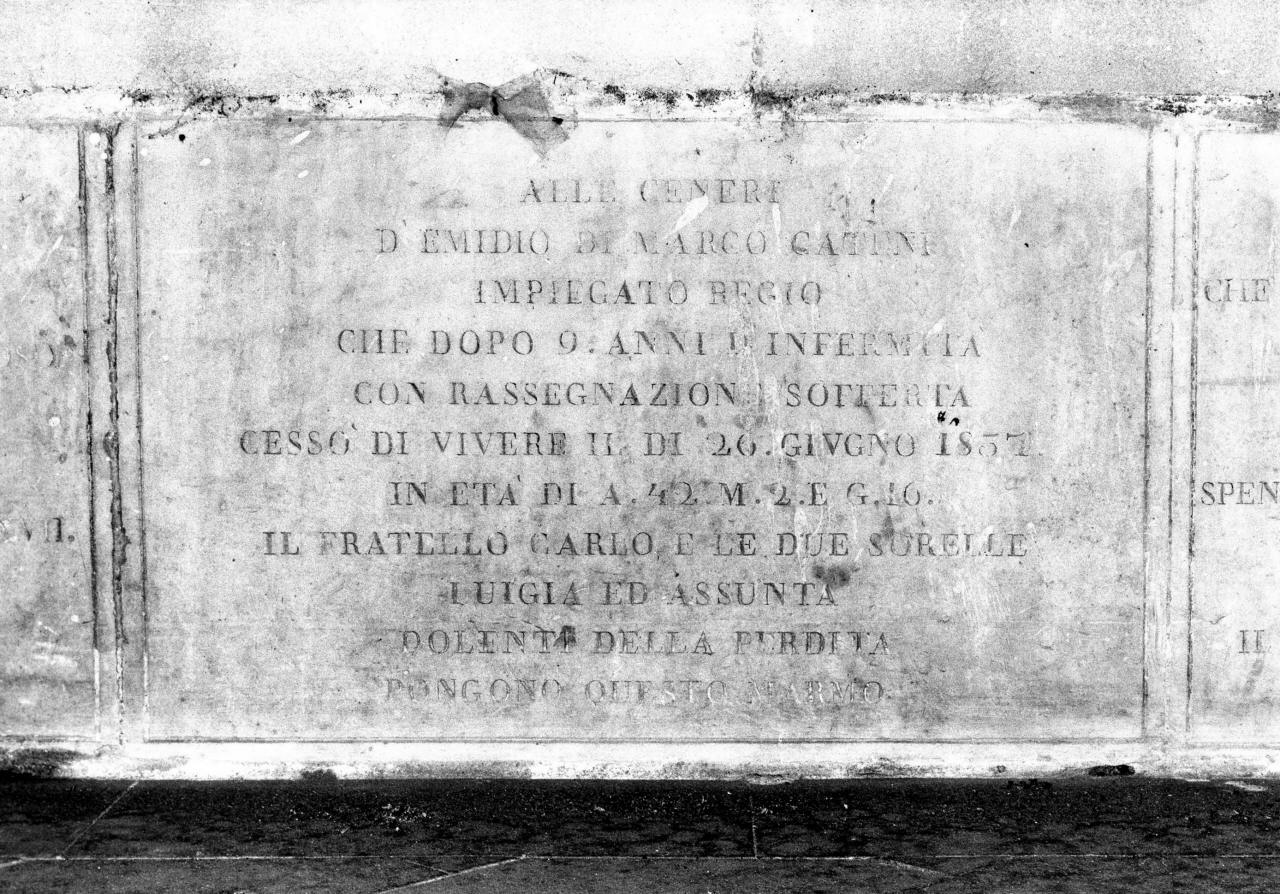 lapide tombale - bottega fiorentina (sec. XIX)