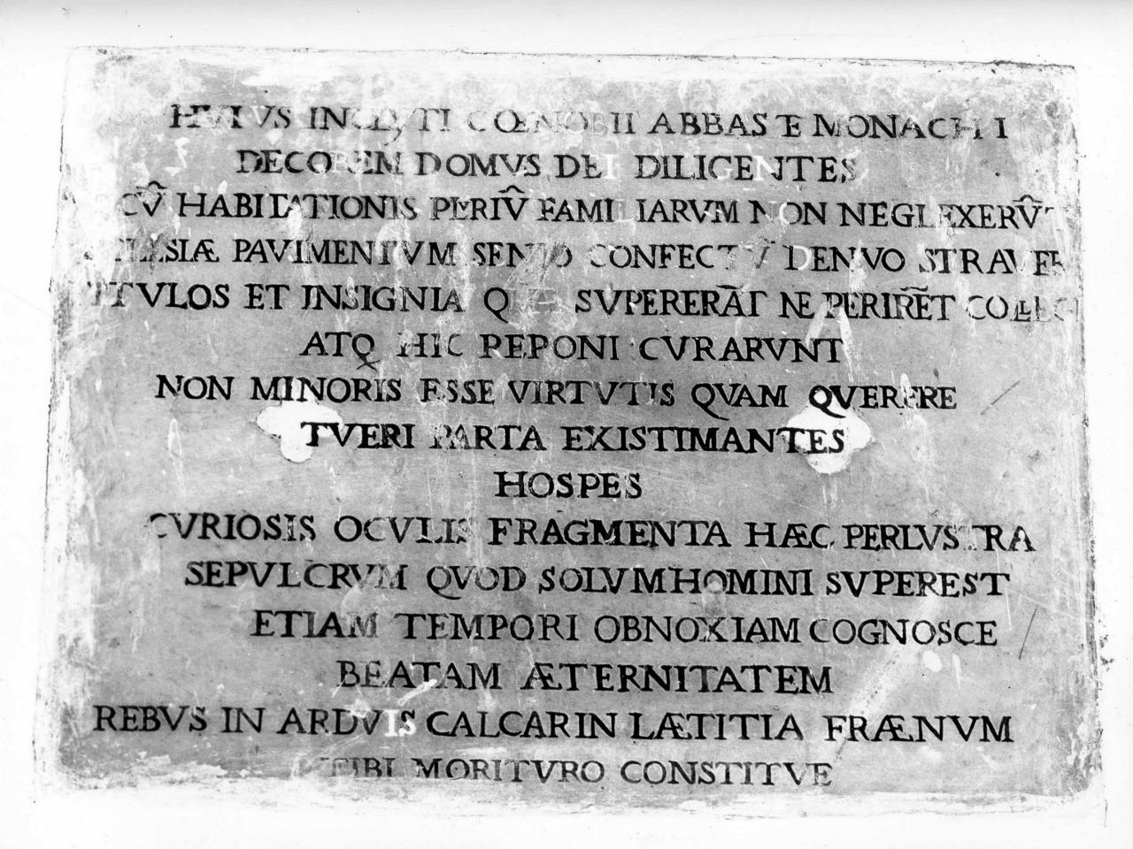 lapide documentaria - bottega fiorentina (sec. XVII)