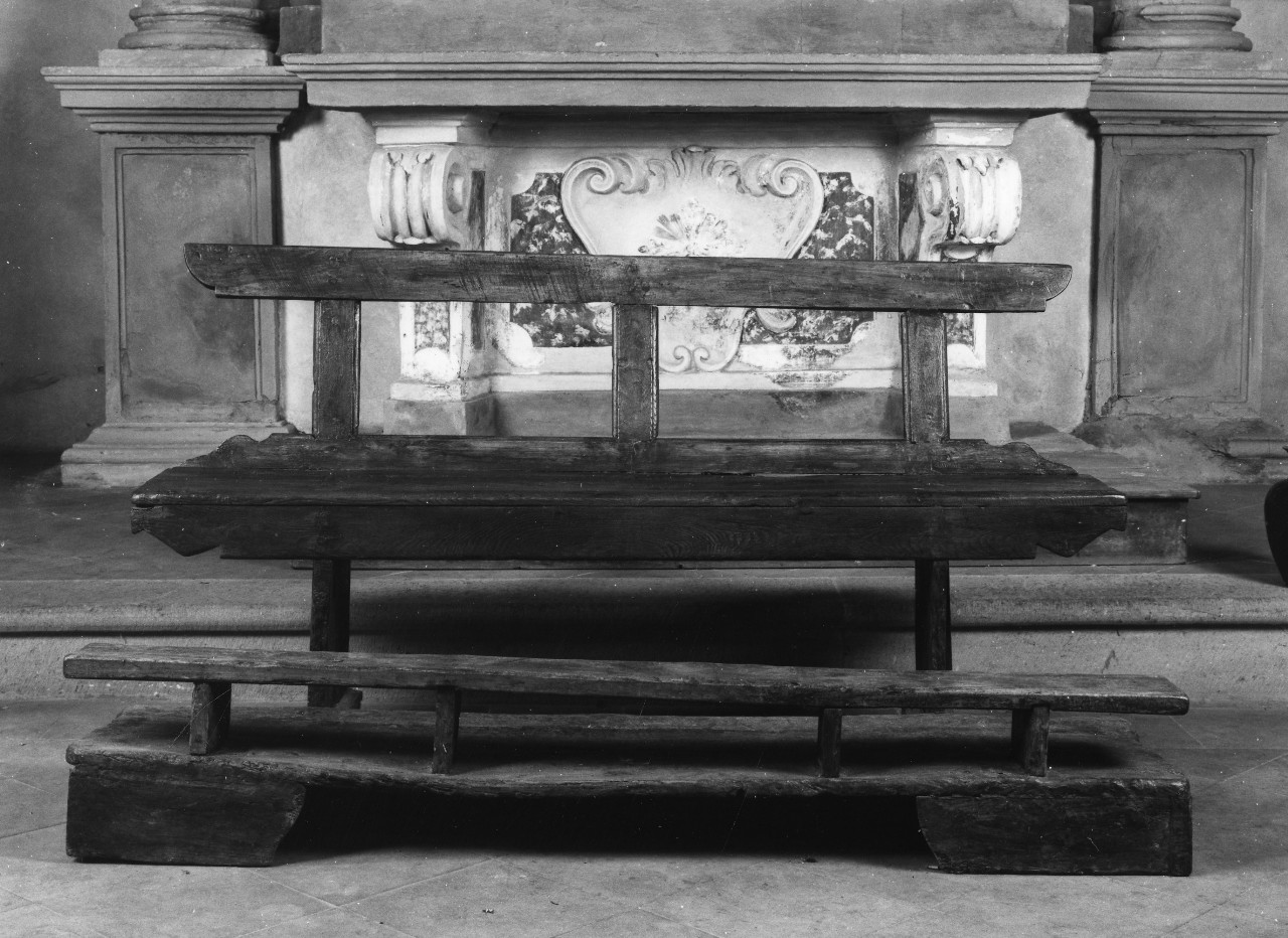 banco da chiesa, serie - bottega toscana (sec. XVIII)