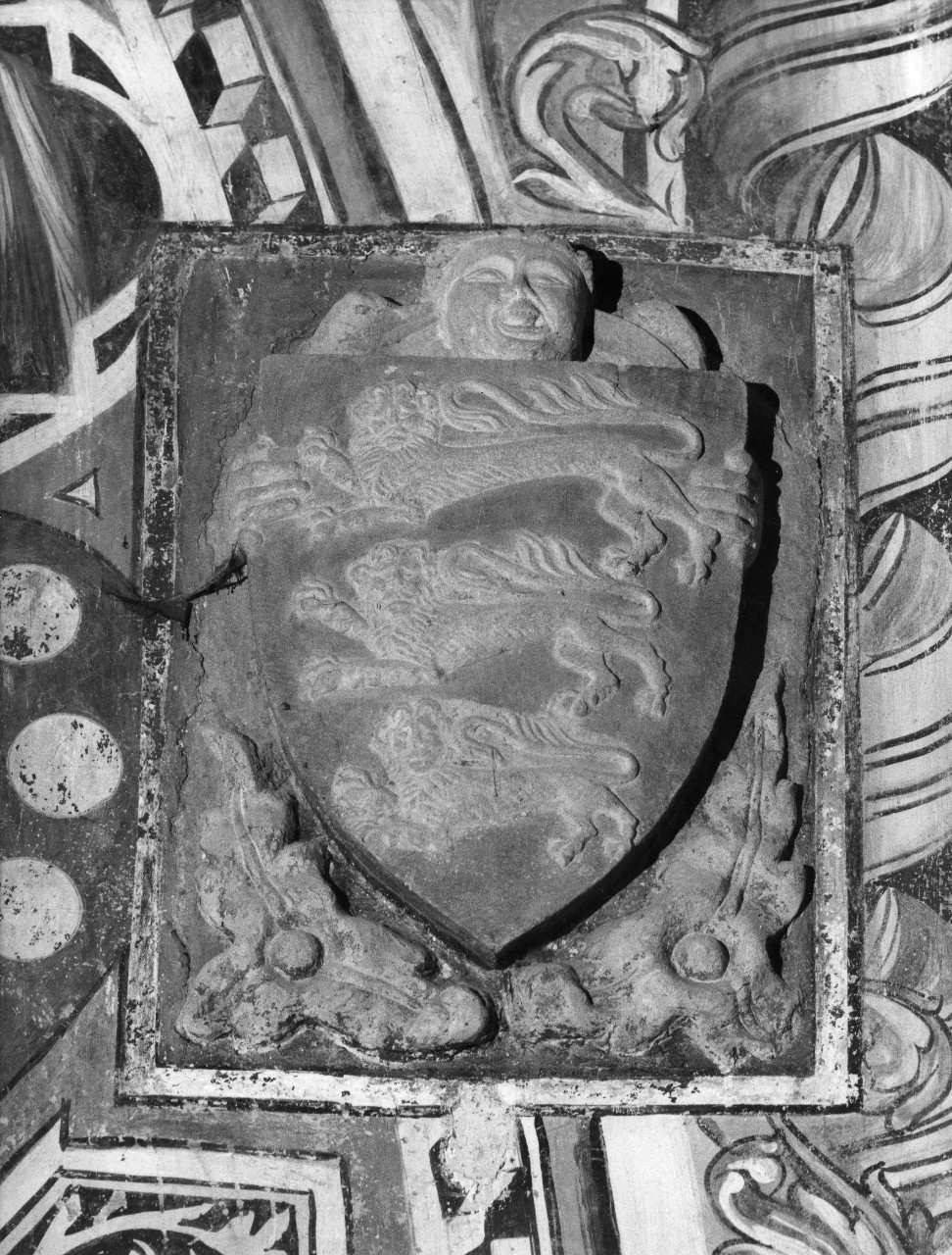 stemma gentilizio (rilievo) - bottega toscana (fine sec. XIV)