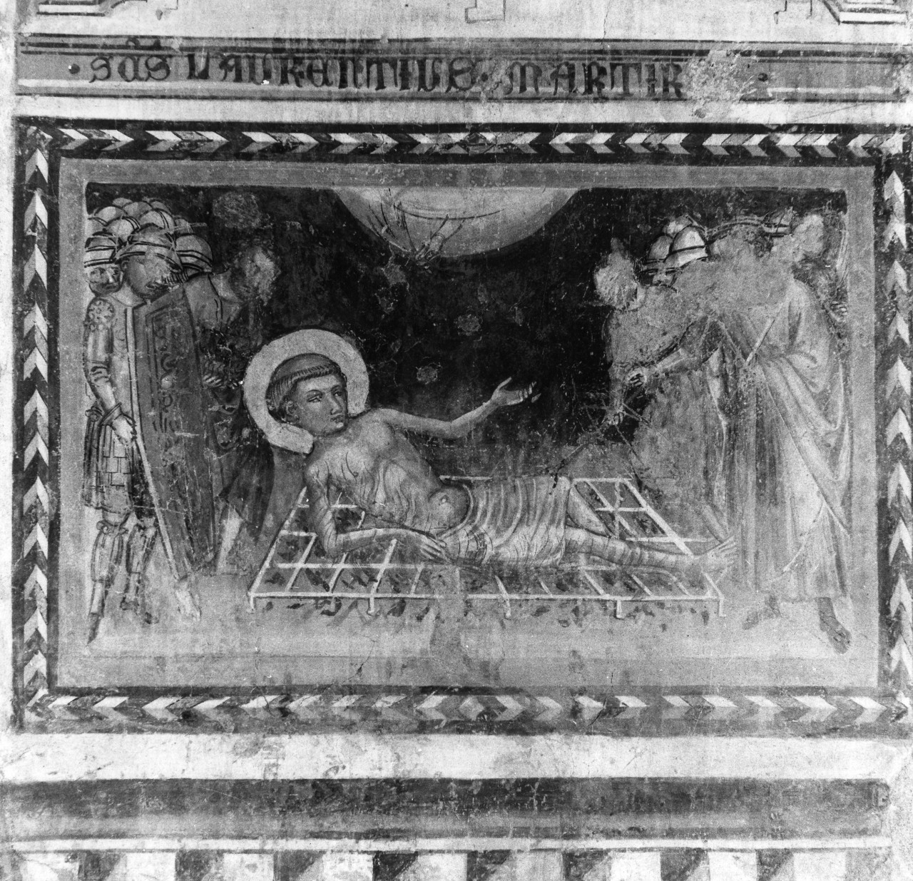 martirio di San Lorenzo (dipinto) di Bicci di Lorenzo (e aiuti) (prima metà sec. XV)