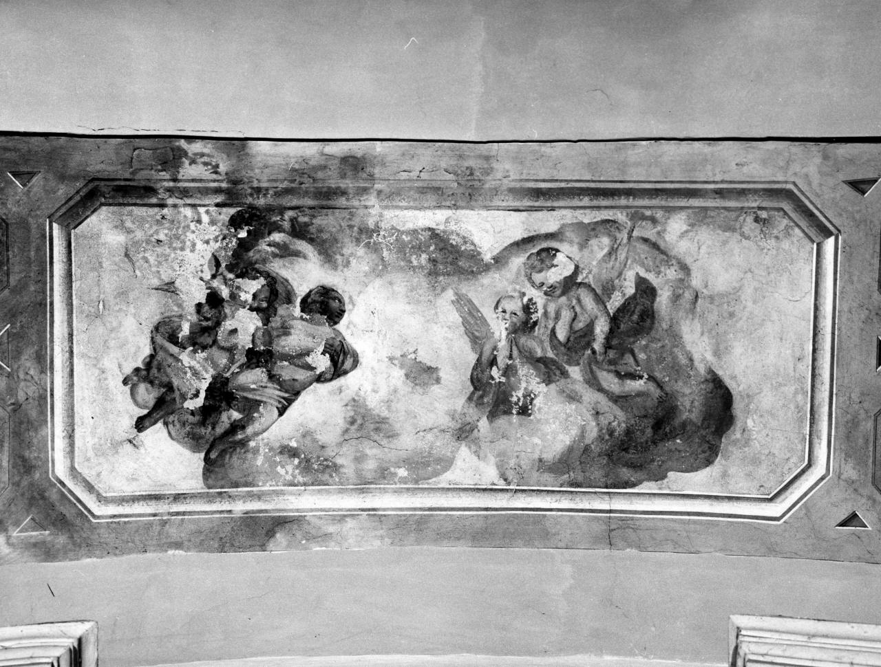 angeli adoranti (dipinto) di Valiani Bartolomeo (attribuito) (sec. XIX)